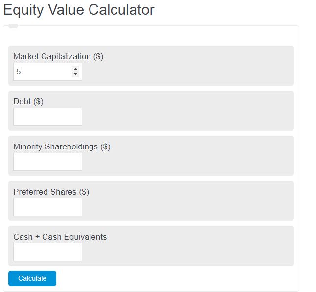 equity calculator for mac