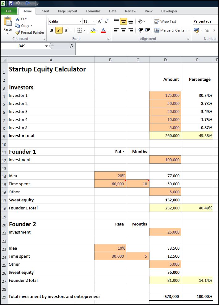 equity calculator for mac